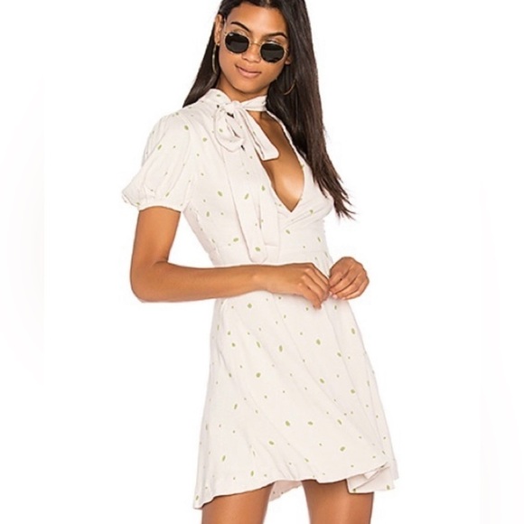NWT Free People Abbie Reversible Fit & Flare Mini Dress Ivory Sz 2 - Picture 3 of 14